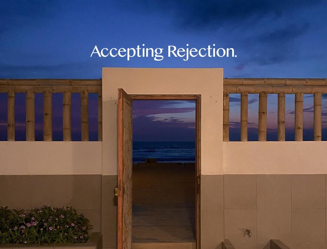 Accepting rejection after telling him you like him.