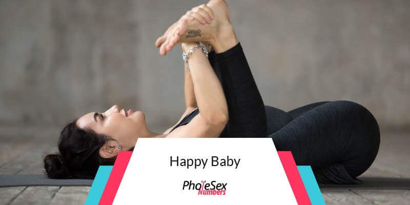Happy baby pose.