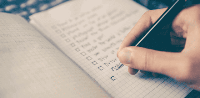 Checklist before porn-star audition.