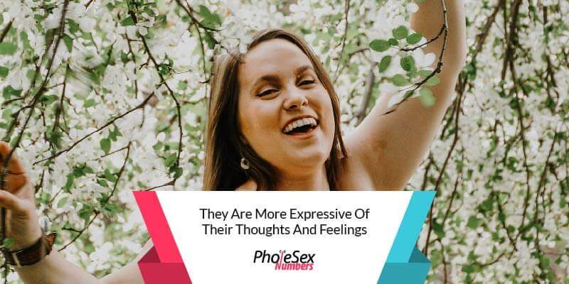 Women are more expressive.