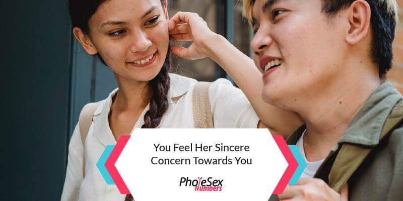 Check if she's worried about you.